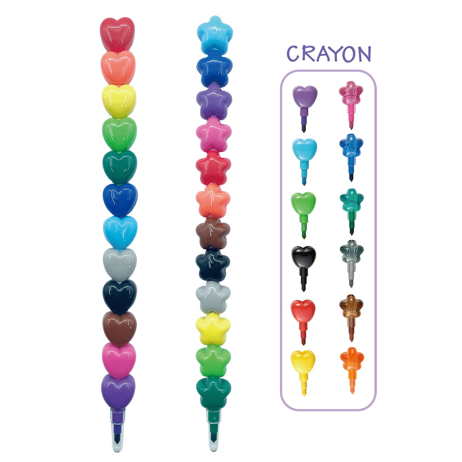 L. Block Crayon & Stacking Crayon