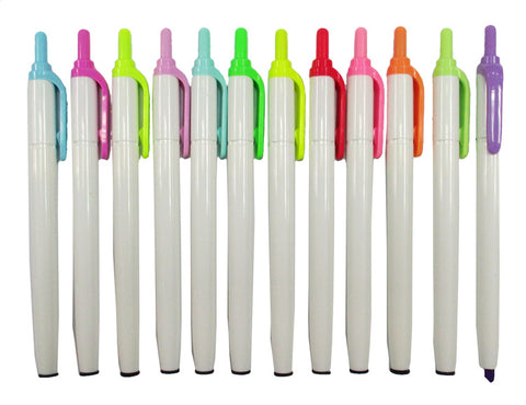 Liquid Retractable Highlighters Assorted Colors