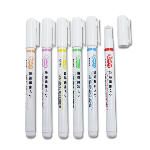 Fine Linear Color Pens 6/PK, Assorted