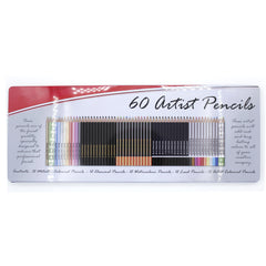 VINO017  60 Colored Wooden Pencils Set