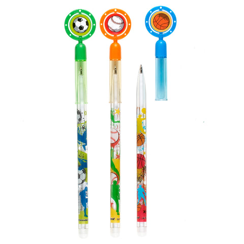BNRR01 Ball Point Pen With Ball design and Ball Spinning Fun Topper