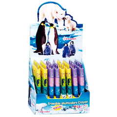 CDFE11 Erasable Crayon With Round Eraser Barrel