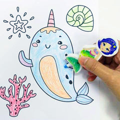 CGFE33 Mermaid 3 Colors in 1 Erasable Crayon