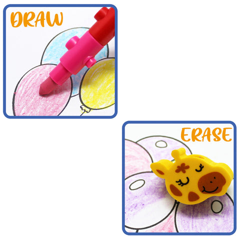 FQNO01 ERASABLE Block Crayon Set