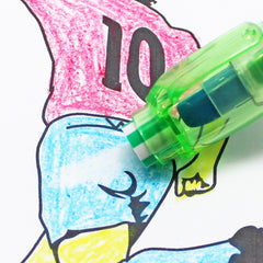 LEOE20 Rocket Erasable Crayon With Football Eraser Topper