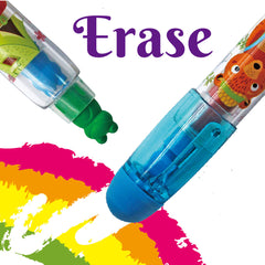 LLOZ01 Erasable Rocket Crayon With Eraser (Animal Shape Crayon)