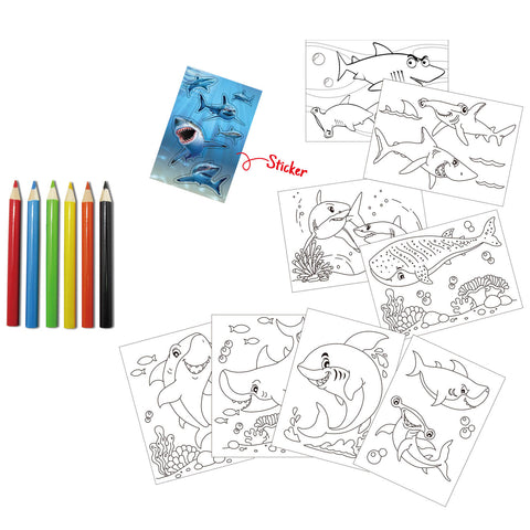 WCNO235 Shocking Shark Drawing Set