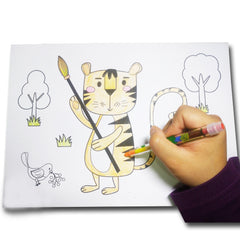WCWO224 Jungle Animal Drawing Set