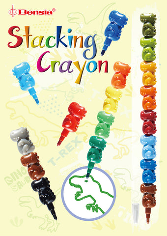 Paw & Dino Stacking Crayon