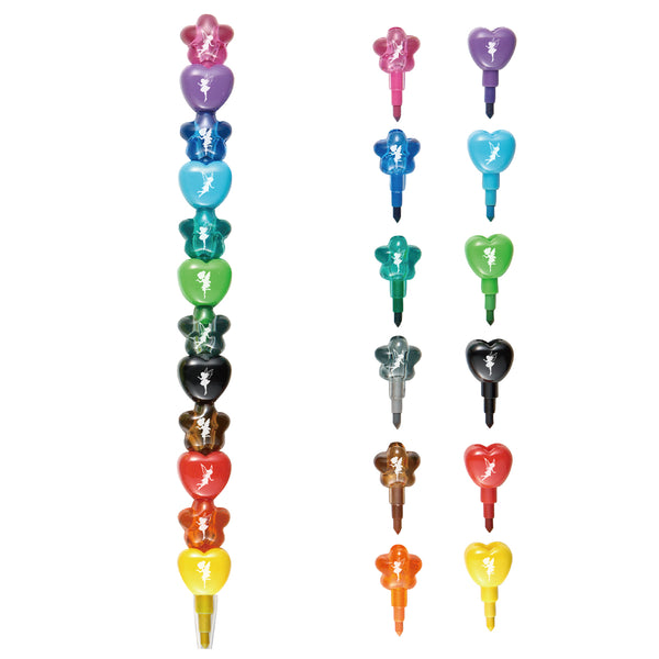 CGBE08 Star & Heart Stacking Crayon