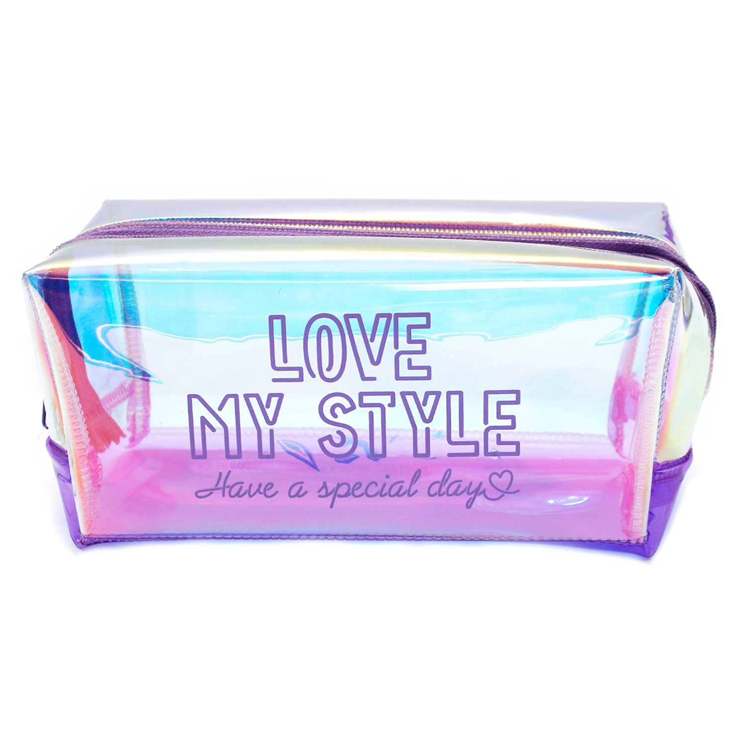 RCNO-A4 Rectangular Large Space Holographic Pencil Pouch – Bensia