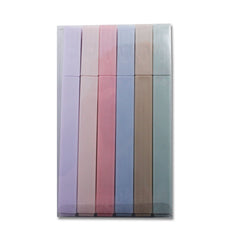 Rectangle shaped stick highlighters, 6 packs