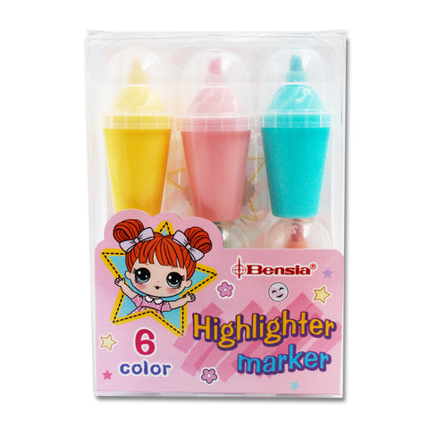 Drink bottles shaped highlighters