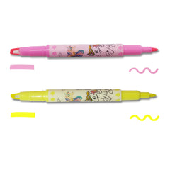 Two ends window tip highlighter 6/pk, Assorted