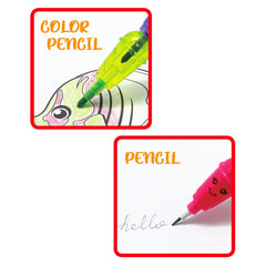 AIBE01 4PCS Slurpee Shaped Stacking Crayon and Pencil