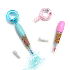 AMBT08  Erasable Crayon with Donut Ring Topper