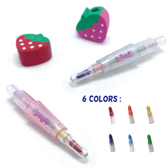ARBB06  Erasable Crayon with Eraser Topper