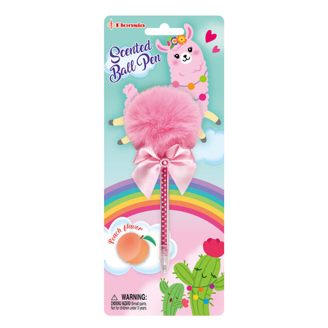 BKOH57 SCENTED Ball Pen With POM POM Topper