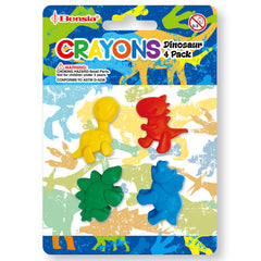 CDNO10 4 Colors Dinosaur Crayon Set