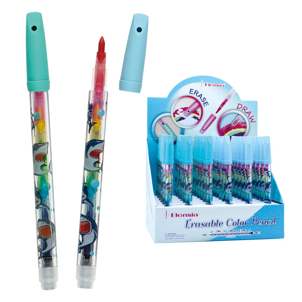 CEOQ03 Non-Sharpening Erasable Colored Pencils