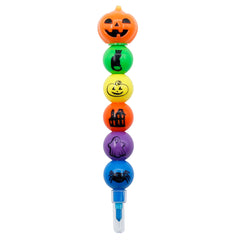 CTBT03 5 Colors in 1 Ball Stacking Crayon With Pumpkin Topper