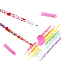 DUON34  3D Heart Eraser with Pencil & Erasable Color Pencil