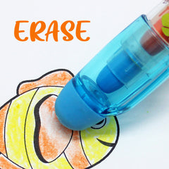 LEOZ18 Rocket Erasable Crayon With Eraser Topper