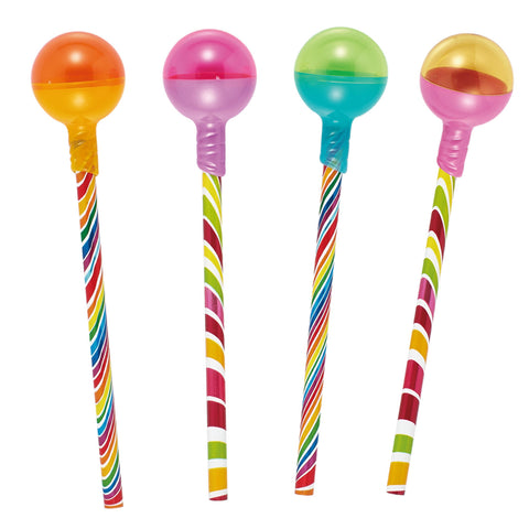 VERT182  Wooden Pencil with Lollipop Topper