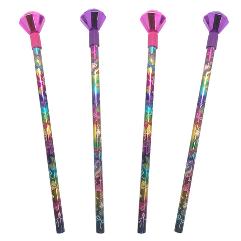 VERT240 Wooden Pencil - Rainbow Holographic Barrel