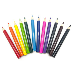 VINO011 Wooden Mini Colored Pencil 12 Colors in Kraft Tub